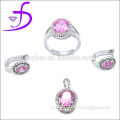 925 silver set factory wholesale fashion jewelry set zircon stone jewelry